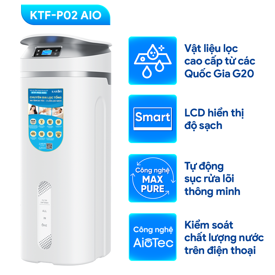 Lọc tổng trung tâm cao cấp Karofi KTF-P02 AIO